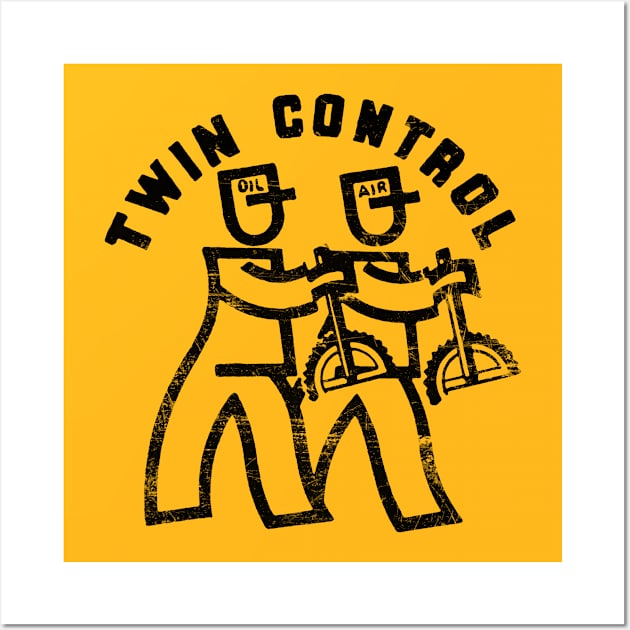 Twin Control in black Wall Art by vokoban
